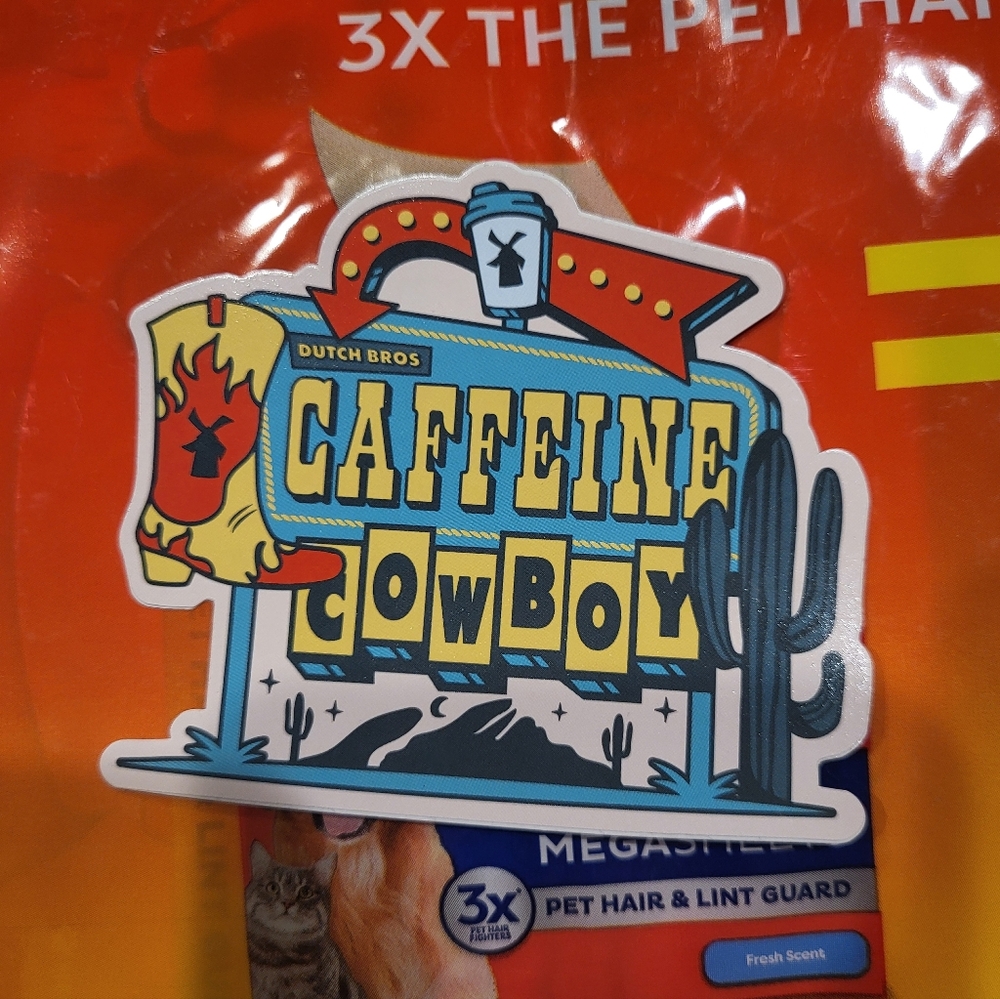 Dutch Bros Caffeine Cowboy Sticker